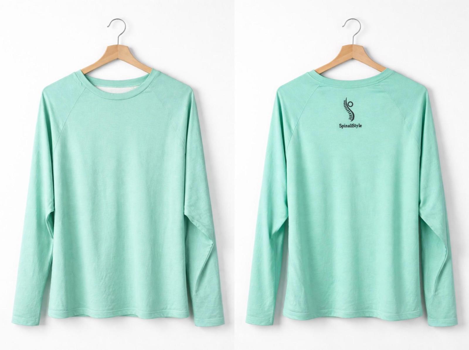 Camiseta Ergonómica Manga Larga Mint Verde