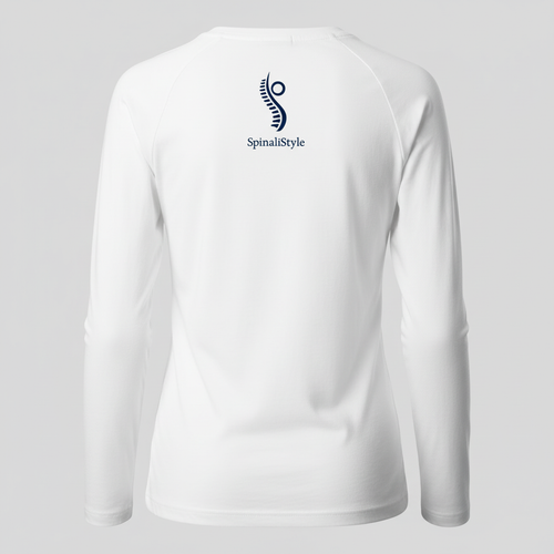 Camiseta blanca unisex manga larga SpinaliStyle
