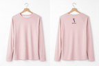 Camiseta Ergonómica Manga Larga Rosa Pastel