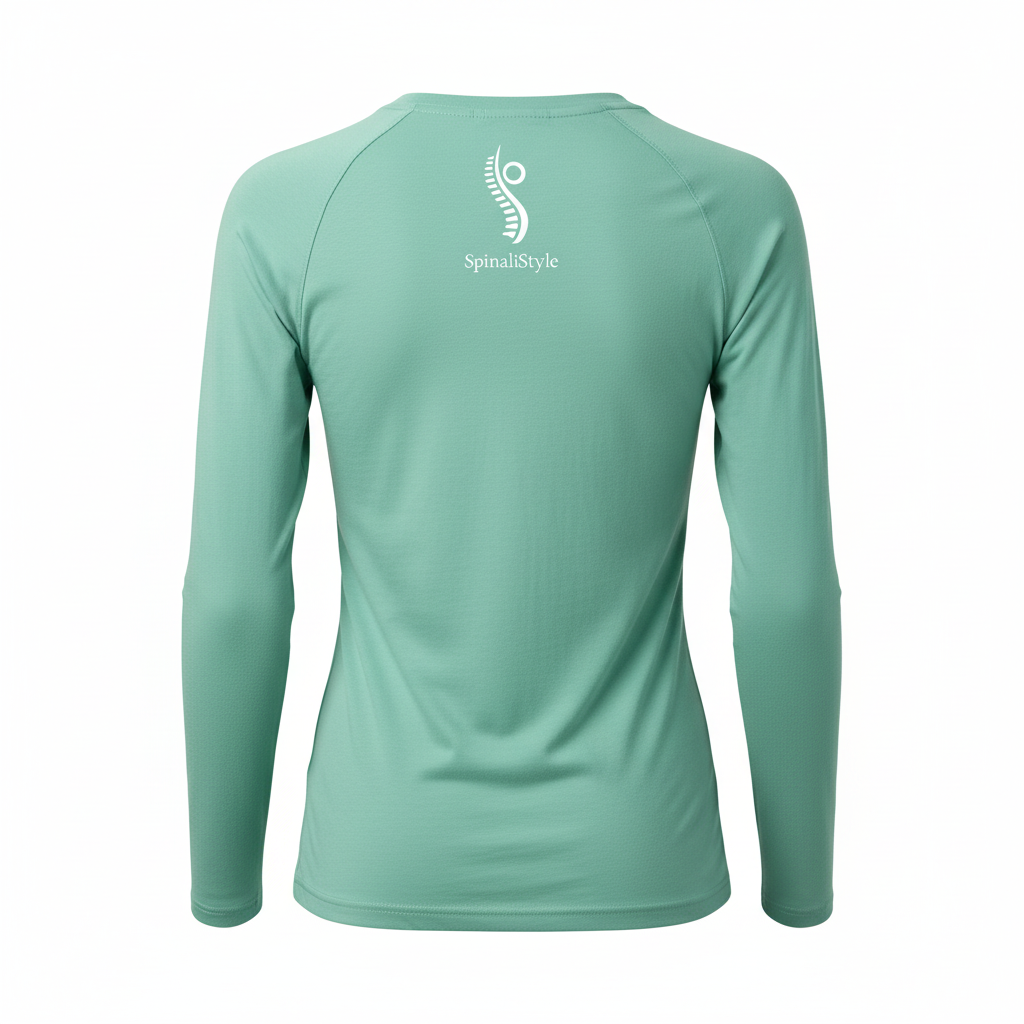 Camiseta Ergonómica Manga Larga Mint Verde